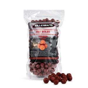 Fast Boilies Braškė & Scopex 20MM 1KG